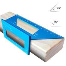 Aluminum Alloy Woodworking Scriber T Ruler Multifunctional 45/90 Degree Angle Square Angle Protractor Ruler Measuring tools 2024 - buy cheap