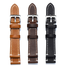 watch strap 18 19 20 21 22 23 24mm brown Leather Band for Omega Tissot Seiko Casio Mido Tudor citizen Bracelet Wristband Belt 2024 - buy cheap