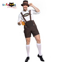 Disfraz de Oktoberfest para hombre, uniforme alemán de camarero y cerveza bávaro, sombrero para disfraz de Halloween, 2019 2024 - compra barato