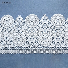 New Arrival 2Yards White Lace Fabric wedding decoration DIY Crafts Sewing Suppies Decoration Accessories For Garments Elastic 2024 - buy cheap