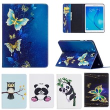 Funda de cuero con patrón de Panda y búho para tableta Samsung Galaxy Tab A 9,7, carcasa con soporte de moda para tableta, T550, T555, SM-T550, T555 2024 - compra barato