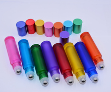 1000pcs/lot Wholesale Price colorful 10ml 1/3oz THICK Roll On Glass Perfume Bottle Fragrances Essential Oil bottle Roller Ball 2024 - buy cheap