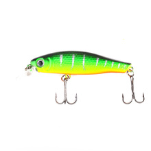 HENGJIA 1PC 9.5CM 7.2G 6 Colors Minnow Hard Bait With 2 Fishing Hooks 3D Eyes  Fishing Tackle Lure 2024 - buy cheap