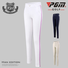 2018 PGM брюки для гольфа женские длинные брюки эластичные прямые брюки для гольфа одежда для тренировок дышащие спортивные брюки размер XS ~ XL 2024 - купить недорого