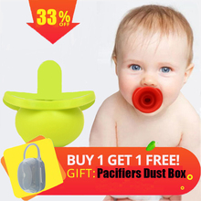 Baby Pacifiers + Dust Box Set New Silicone Nipple Feeder Funny Soother Flexible Pacifier for Infant Retractable Appease Pacifier 2024 - buy cheap