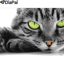 DIAPAI 100% Full Square/Round Drill 5D DIY Diamond Painting "Animal cat" Diamond Embroidery Cross Stitch 3D Home Decor A18671 2024 - buy cheap