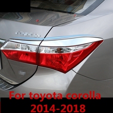 Para toyota corolla 2014-2018, faros, cejas, párpados, faro trasero, cejas, decoración de coche, accesorios para automóviles 2024 - compra barato