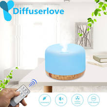 Diffuserlove 500ML Remote control Essential Oil Diffuser Ultrasonic Aroma Diffuser Wood Grain Cool Mist Humidifier for Home 2024 - buy cheap