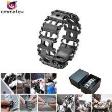 29 in 1 Multifunction Steel Tread Bracelet Outdoor Survival Bolt Driver Tools Kit Travel Wearable Multitool Stainless Steel 2024 - buy cheap