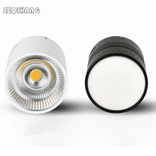 Round Surface Mounted LED Downlights 15W 20W 30W Mounted Ceiling Lamps Spot Light driverless Down Light black / white body 2024 - buy cheap