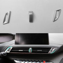 Auto Car Inner Console A/C Air Condition Vent Outlet Cover Trim For 2017 Peugeot 5008 Car Styling 2024 - buy cheap
