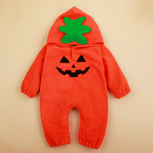 babzapleume Halloween Costume For Baby Boys Girls Rompers Kids Clothes Fleece Pumpkin Infant Jumpsuits Newborn Clothing BC1342 2024 - buy cheap