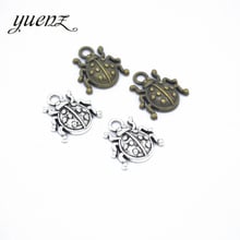 YuenZ 20pcs Beetle Charms For Jewelry Making Bronze Tibetan Silver Plated Pendants Antique DIY Handmade Craft 16*14mm D224 2024 - buy cheap