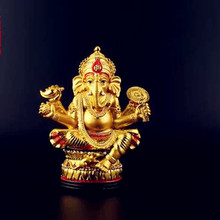 Geneisha, buddha figure, Tantric statues, India elephant god statue, Resin Ganesh figurine free ship 2024 - buy cheap