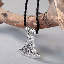 CHENGXUN Men Necklace Viking Perun's Axe Slavic Viking Jewelry Norse Knot Charm Talismans Necklace Thor Hammer Pendant 2024 - buy cheap