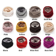 Bufanda de invierno Unisex para mujeres y hombres bufandas de cuello de lana grueso bufandas niños niñas cuello algodón cómodo bufandas 2024 - compra barato