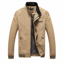 Jaqueta masculina de algodão 100% puro, casaco casual da moda para homens, primavera e outono 2024 - compre barato