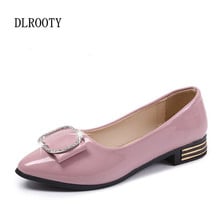 Women Pumps High Heels Shoes 3 CM Shallow 2018 Autumn Fashion Pointed Toe Sweet Platform Work Casual Solid Comfortable 2024 - buy cheap