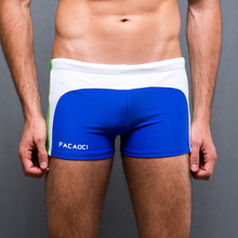 Bóxer de natación empalmado para hombre, traje de baño informal, bañadores de ocio, Color para vacaciones en la playa, verano, novedad 2024 - compra barato