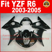 Motoparts-piezas de plástico ABS para YAMAHA R6, kits de carenado 2003 2004 2005, negro mate, 04 05 03 YZF R6, juego de carrocería U8 2024 - compra barato