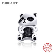INBEAUT 100% Real 925 Sterling Silver Naughty Chinese Treasure Panda Beads fit Brand Bracelet Cute S925 National Animal Charms 2024 - buy cheap