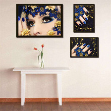 Modern Fashion Nail Salon Home Decor Poster Nordic Canvas Painting Living Room Bedroom Picture Wall Art Figure Flower Painting 2024 - buy cheap