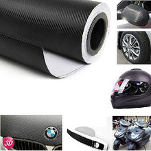 3D Carbon Fiber Vinyl Film Waterproof Glossy Carbon Car Stickers DIY Motorcycle Automobiles Car Styling Wrap Roll Accessories 2024 - buy cheap