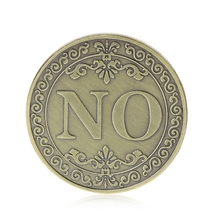 Да или нет памятная монета цветочный да нет буквы украшения художественные подарки для коллекции сувенирная игра монета 2024 - купить недорого