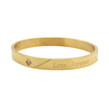 New Arrival Luxury Brand Women Jewelry Bracelets & Bangles "Love Forever" Nail Cuff Bracelet For Lover Best Gift 2024 - buy cheap