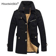 Mountainskin 5XL Men's Winter Jackets Male Casual Solid Warm Coats Men Thermal Fleece Jacket Men Slim Fit Brand Outerwears LA527 2024 - buy cheap