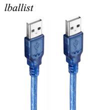 Lballist USB 2,0 Тип A штекер USB 2,0 Тип A Мужской кабель для передачи данных для HDD PC Двойное экранирование (фольга + оплетка) 30 см 50 см 2024 - купить недорого