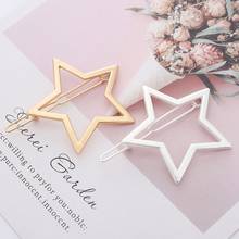 Pentagram Shapes Hair Clips Girls Hair Buckle Hairpin Headdress Wonderful Gifts Hollow Glossy Five-Pointed Star Hairpin 2024 - buy cheap
