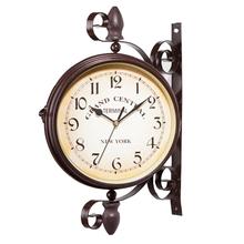 1pcs New European Style Vintage Clock Innovative Fashionable Double Sided Wall Clock 2024 - buy cheap