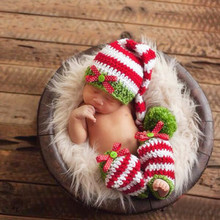 Newborn Photography Props Crochet Knit Costume Prop Outfits Fotografia Christmas Outfits Baby Girls Boys Outfits Clothing Sets 2024 - buy cheap