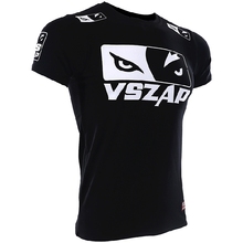 VSZAP Боевая футболка для борьбы с глазами, обмотка, боевые искусства, ветер, волок, ММА, спорт, мышечный спорт, бокс, мужской 2024 - купить недорого