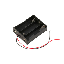 Plástico preto 3x18650 bateria caixa de armazenamento caso diy baterias clipe titular recipiente com fio chumbo pino 2024 - compre barato