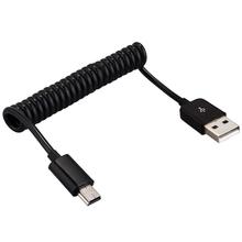3 шт., пружинный спиральный зарядный кабель USB 2,0 типа «папа» 2024 - купить недорого