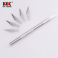 6pcs/Set Metal Scalpel Knife Tools Kit Cutter Engraving Craft knives Blade Mobile Phone Laptop PCB DIY Repair Hand Tool 2024 - buy cheap