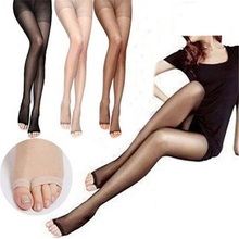 Women Fashion Open Toe Sexy Sheer One Size Ultra-Thin Slim Stretch Pantyhose Tight Seamless mujer Stocking 8C0834 2024 - buy cheap