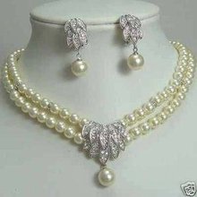 Красивый Вау! Comeless жемчужное свадебное ожерелье, серьги, чудесная благородство, изысканные свадебные украшения, счастливые женские 2024 - купить недорого