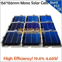 200pcs/lot 4.66W 0.5V 19.6% High Efficiency 156mm Monocrystalline Silicon Solar Cells, Wholesale Solar Cells Get Free PV Ribbon 2024 - buy cheap