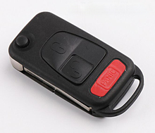 2 + 1 кнопочный откидной Чехол для ключа-пульта для Benz S320 W140 ML320 350 с лезвием HU64 чехол для ключа 5 шт./лот 2024 - купить недорого