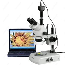 Microscopio estéreo LED Trinocular-AmScope Supplies 3.5X-90X LED Zoom estéreo microscopio + 10MP cámara Digital 2024 - compra barato