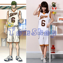 Anime Kuroko no Basuke SHUTOKU No. 6 Midorima Shintaro Basketball Jersey Cosplay Costume Men's Sports Wear Uniform Free Shipping 2024 - buy cheap