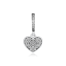 Genuine 925 Sterling Silver Entwined Love Charm Beads Fit Women Charms Bracelets & Bangles Beads DIY Jewelry Wholesale kralen 2024 - buy cheap