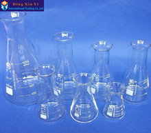 High quality triangle glass flask conical flask Erlenmeyer Flask labratory equipment Large mouth conical flask 2024 - buy cheap