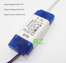 Driver de led 6-12x3w 950ma, fonte de led para holofote, driver de led de alta potência, 20w, 30w, 40w, 1 peça