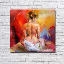 Free Shipping100% Hand Painted Nude Girl Oil Paintings Canvas Art Cheap Hand Painted Paintings On Canvas Wall Decor No Framed 2024 - buy cheap