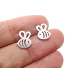 Daisies Stude Earrings Adorable Bumble Bee Insect Shaped Earrings Animal Jewelry For Women 30pcs/lot 2024 - buy cheap