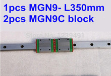 1pcs 9mm linear rail guide MGN9 350mm with 2pcs mini MGN9C linear block 2024 - buy cheap